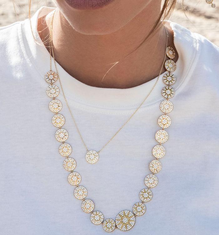 Apm Monaco Collier Ajustable Soleil Plaqué Or 18 Carats