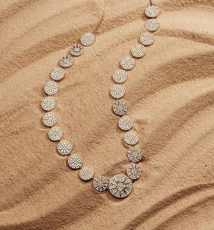 Apm Monaco Collier Ajustable Soleil Plaqué Or 18 Carats