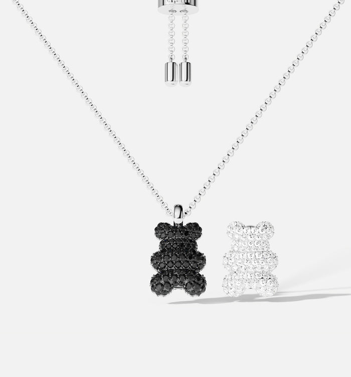 apm monaco Collier Ajustable Yummy Bear Baby Mood - argent