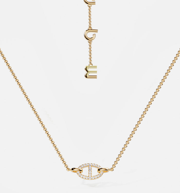 apm monaco Collier Maille Marine plaqué or 18 carats