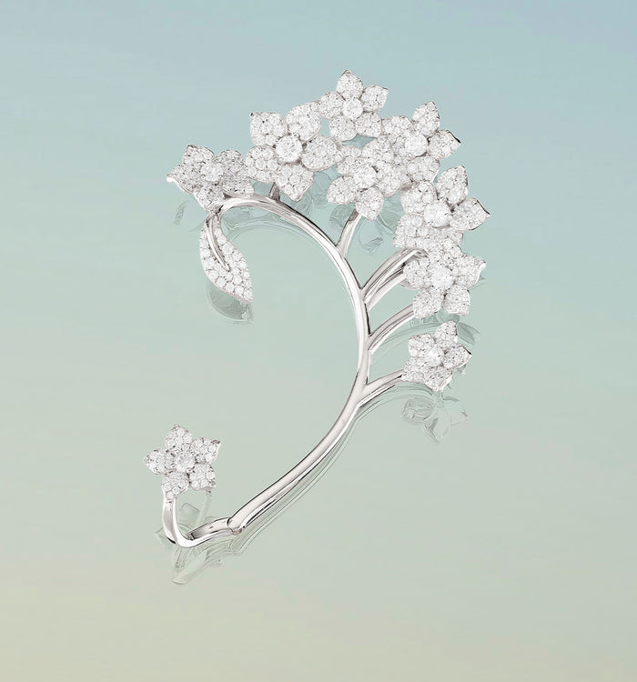 Apm Monaco Ear Cuf Et Clou D'Oreille Asymétriques Fleur