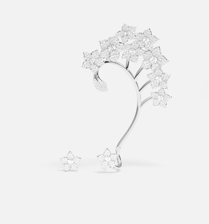 apm monaco Ear Cuf Et Clou D'Oreille Asymétriques Fleur
