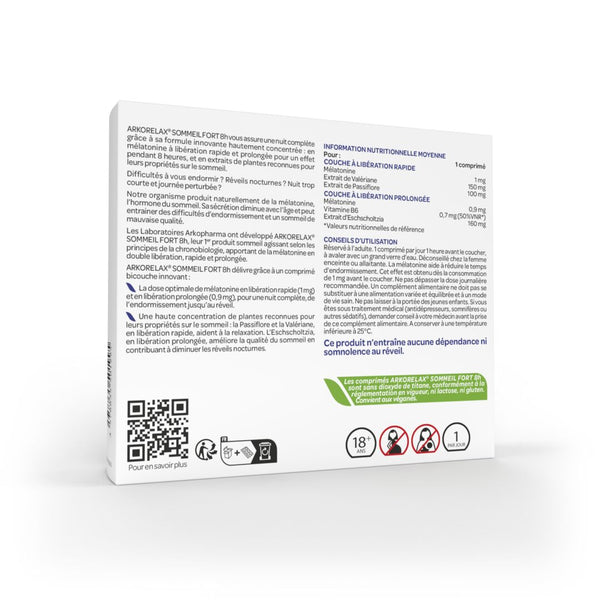 Arkopharma Arkorelax® Sommeil Fort 8H - Format XL