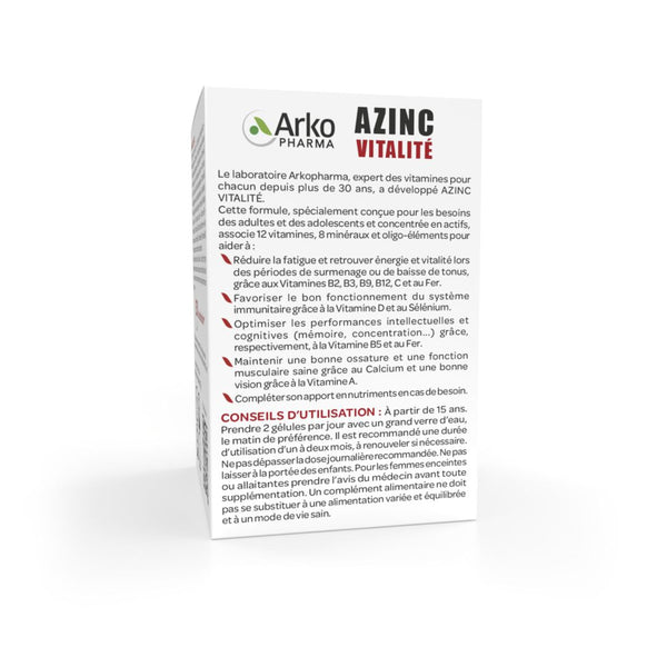 Arkopharma Azinc® Vitalité Gélules