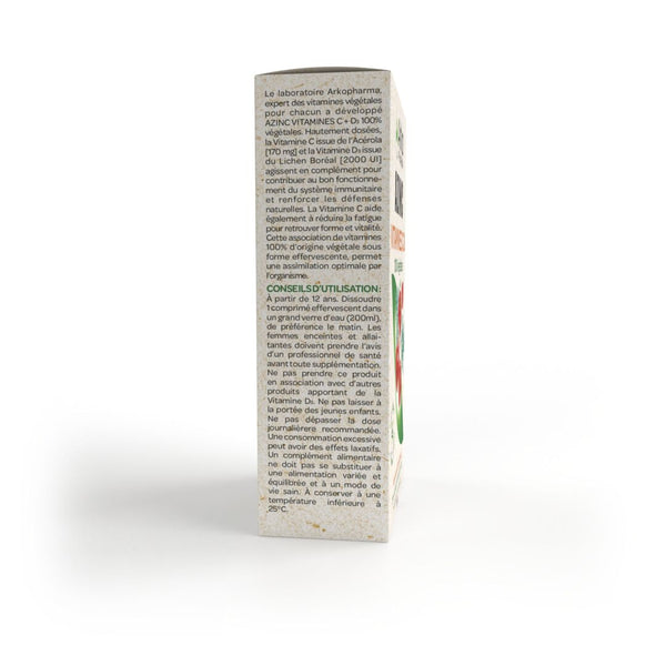 Arkopharma Azinc® Vitamines C + D 100% Végétales