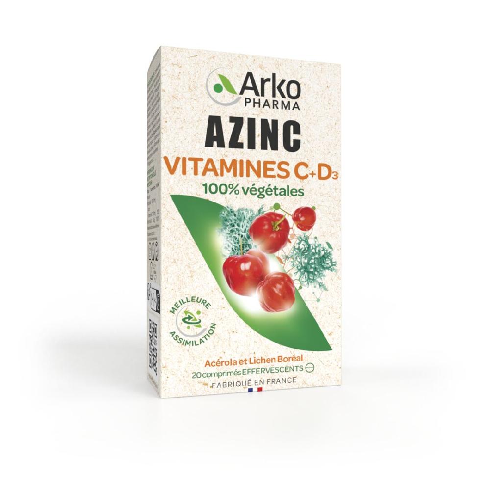 arkopharma Azinc® Vitamines C + D 100% végétales