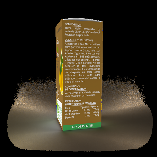 Arkopharma Huile Essentielle De Citron BIO