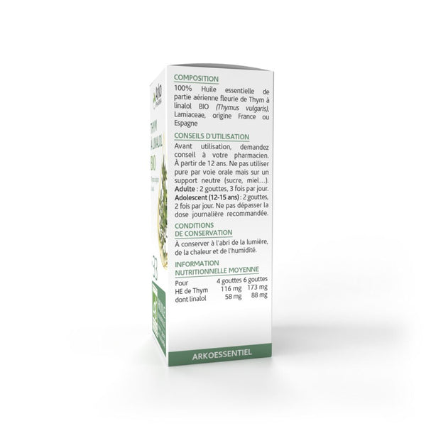 Arkopharma Huile Essentielle De Thym à Linalol BIO