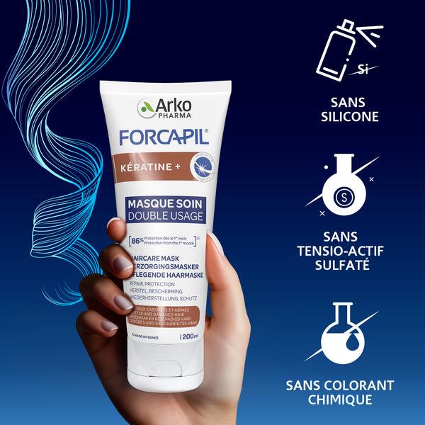 Arkopharma Forcapil® Kératine Masque Soin Double Usage