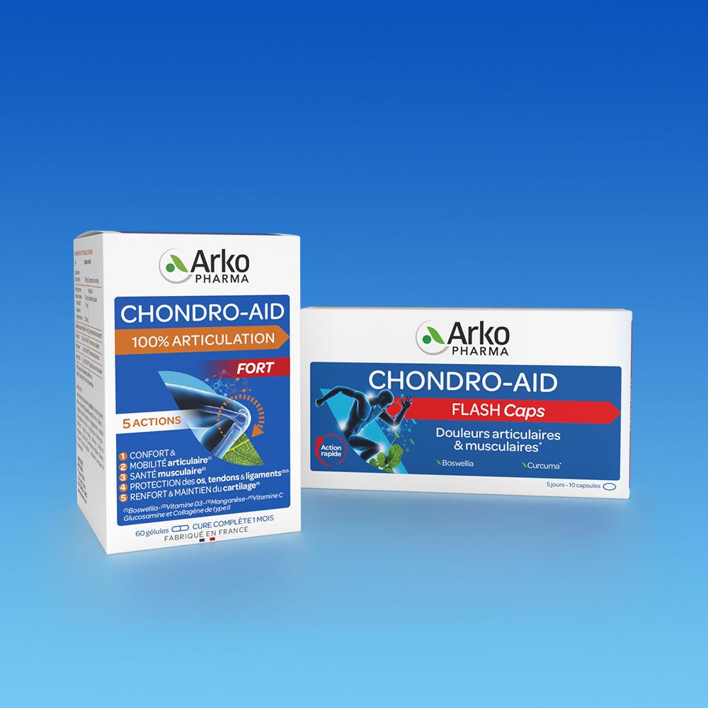 arkopharma Lot Chondro-Aid® Flash Caps + 100% Articulation Fort