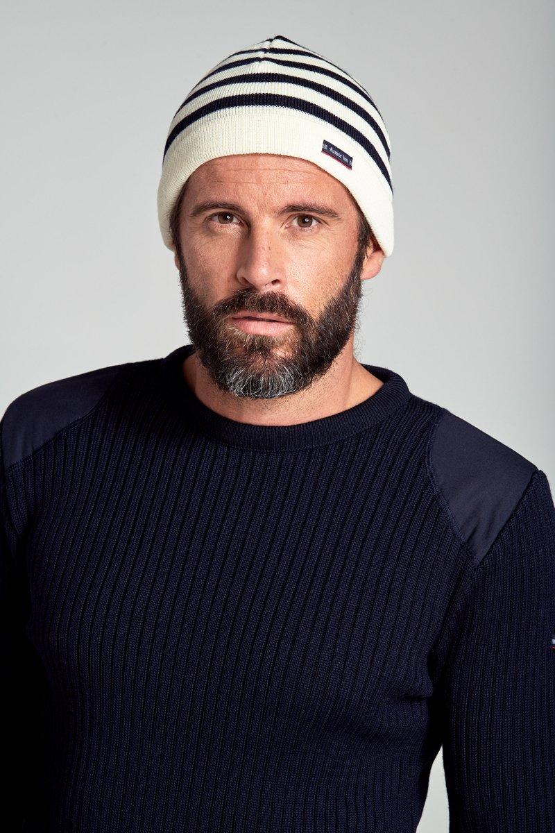 Armor Lux Bonnet Rayé "Lannion" - Laine