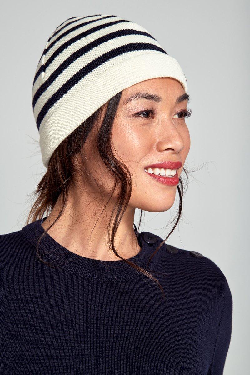 Armor Lux Bonnet Rayé "Lannion" - Laine