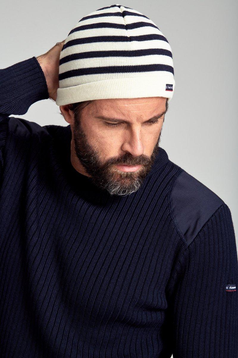 Armor Lux Bonnet Rayé "Lannion" - Laine