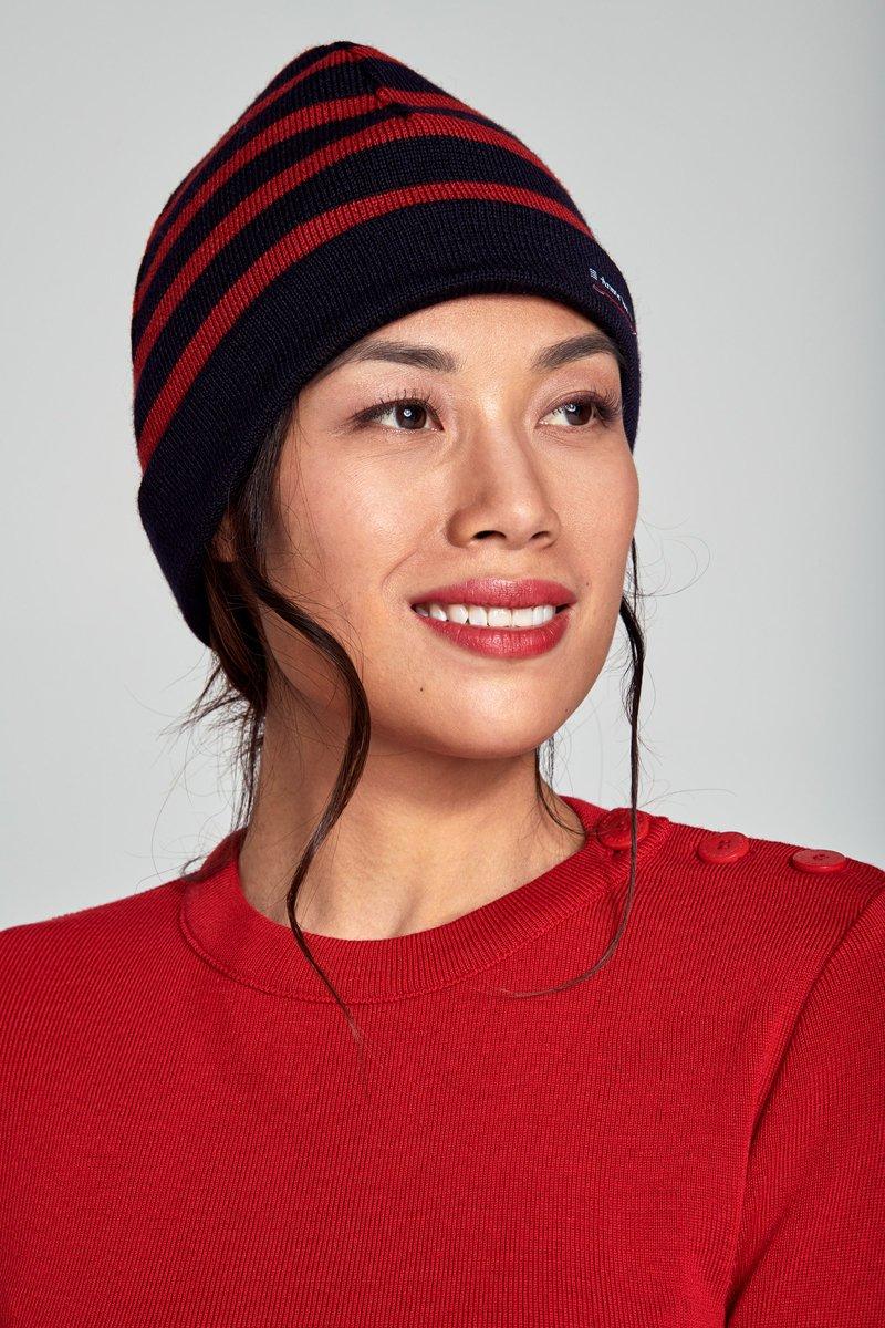 Armor Lux Bonnet Rayé "Lannion" - Laine