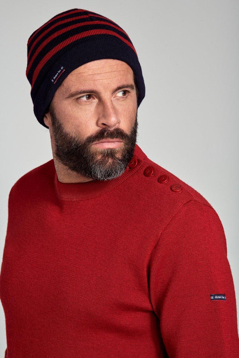 armor lux Bonnet rayé "Lannion" - laine
