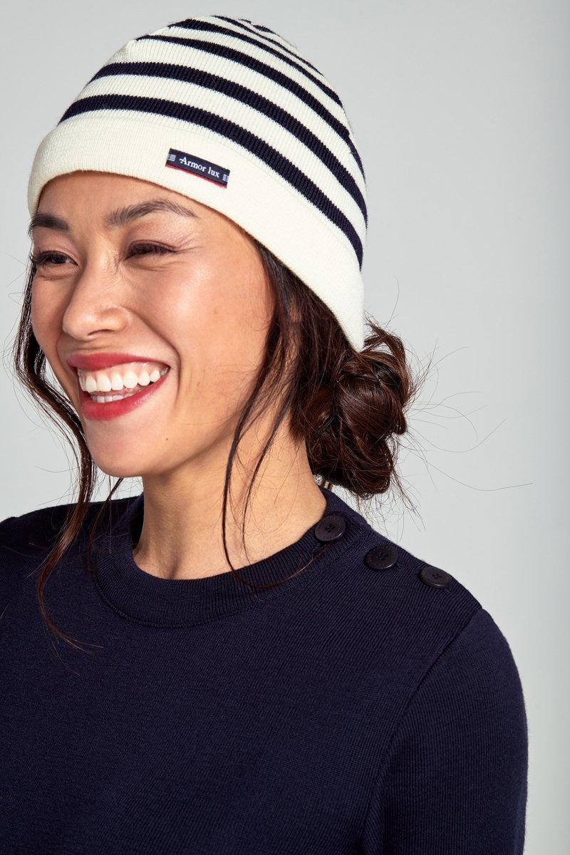 armor lux Bonnet rayé "Lannion" - laine