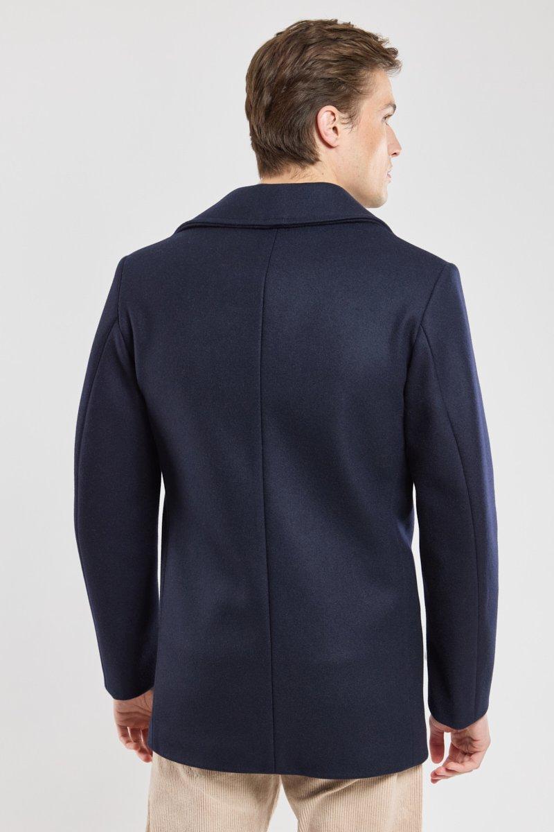 Armor Lux Caban Marin "Cap Sizun" - Drap De Laine