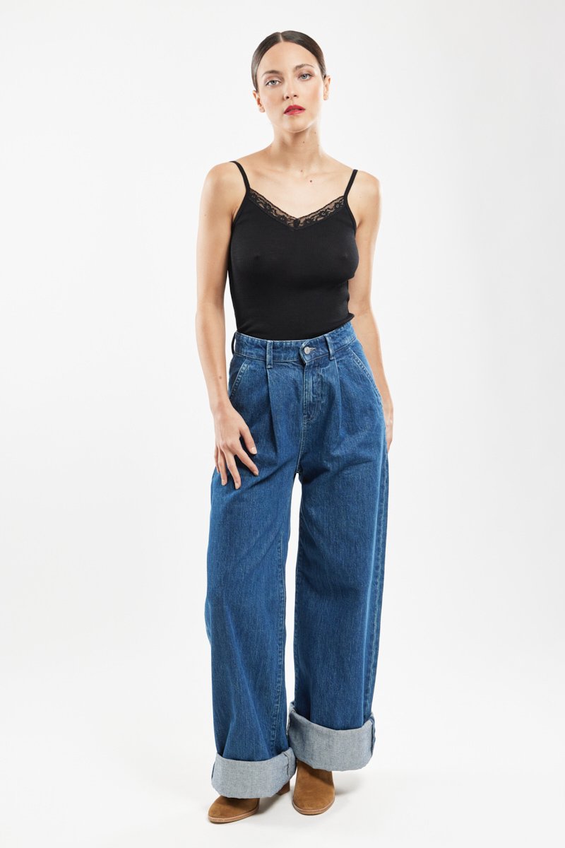 Armor Lux Caraco Col Dentelle - Laine Et Soie