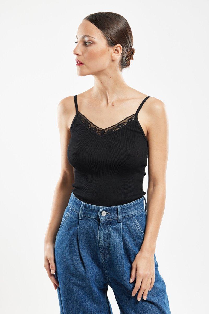 armor lux Caraco col dentelle - laine et soie armor lux Caraco col dentelle - laine et soie