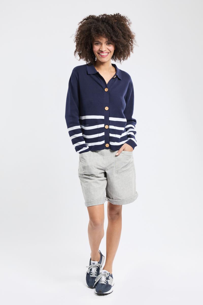 armor lux Cardigan col polo - coton