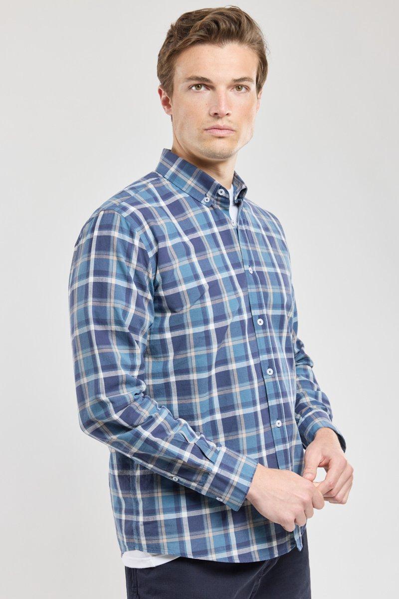 Armor Lux Chemise Coupe Droite - Coton Et Lin