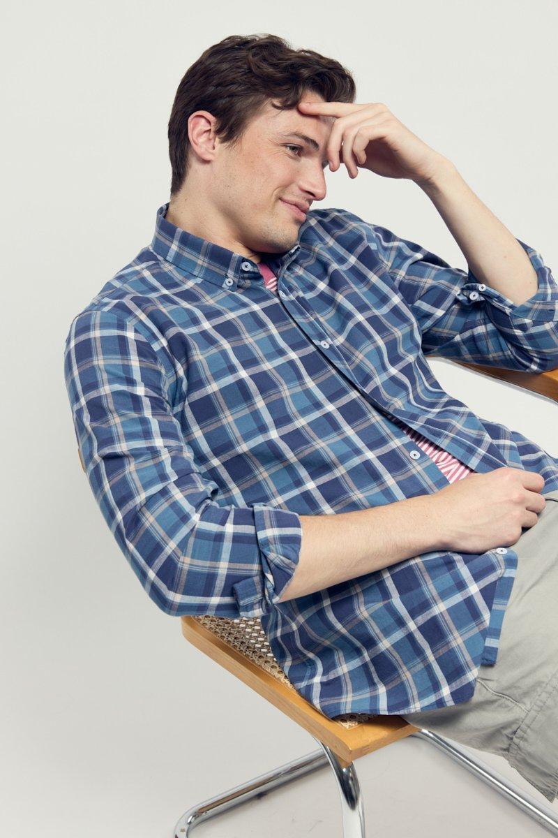 armor lux Chemise coupe droite - coton et lin