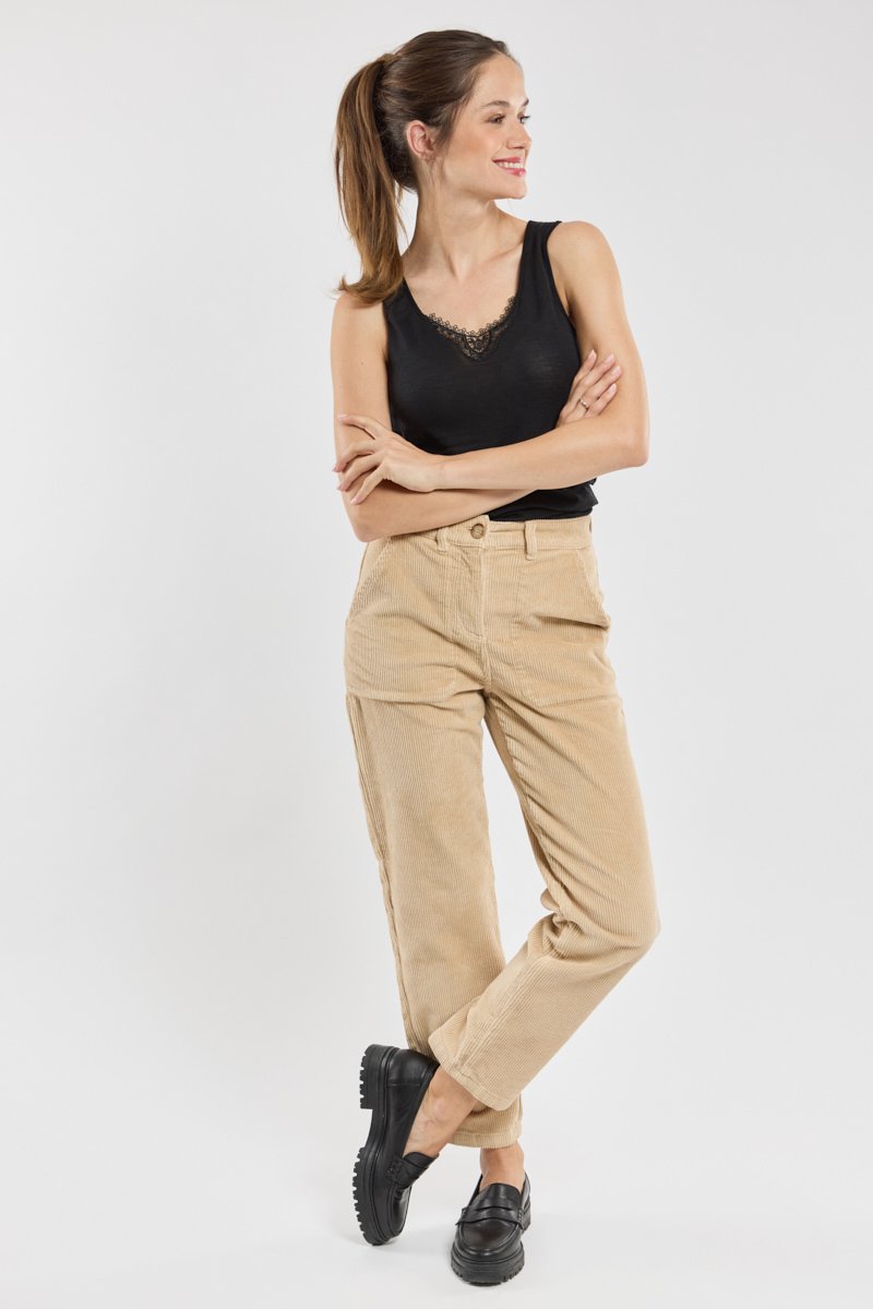 Armor Lux Débardeur Avec Dentelle - Laine Et Soie