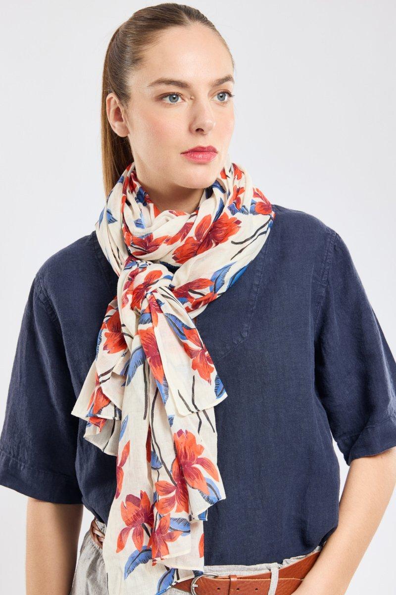 armor lux Foulard "fleurs" - coton