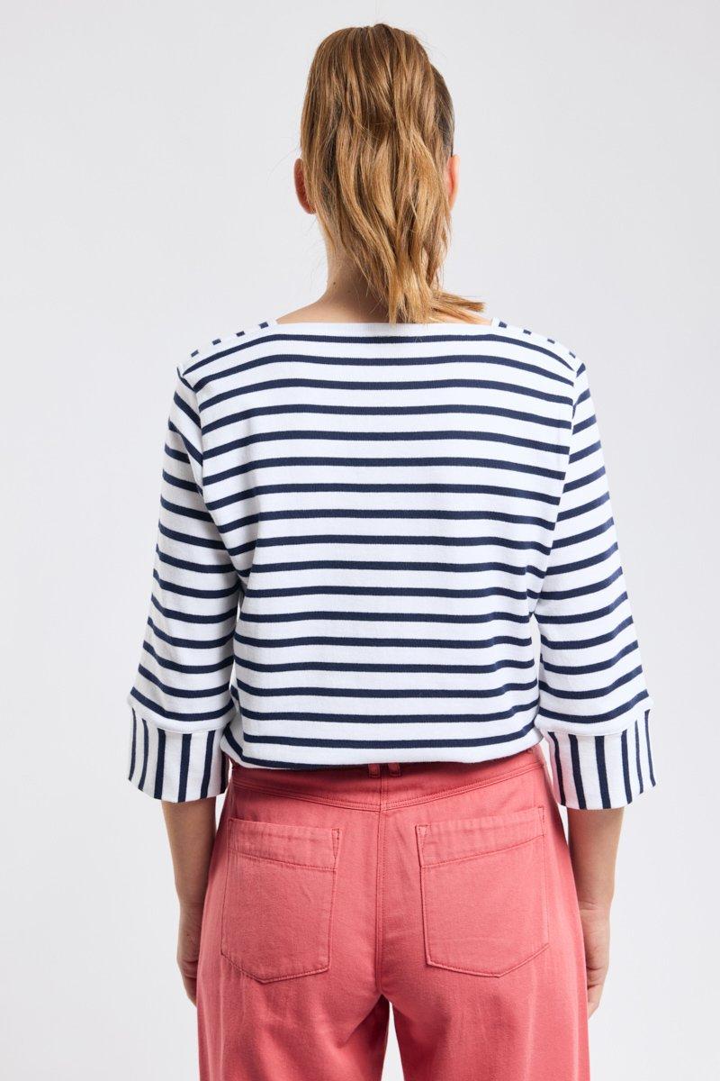 Armor Lux Marinière Col Bateau - Coton Rustique