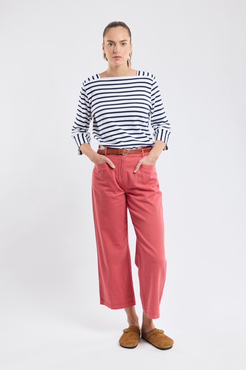 Armor Lux Marinière Col Bateau - Coton Rustique