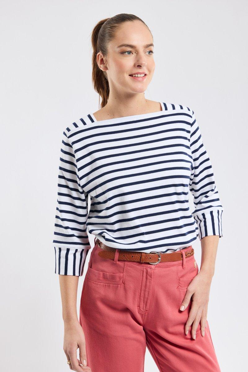 armor lux Marinière col bateau - coton rustique