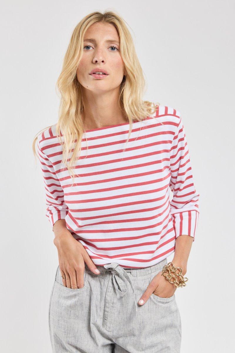 armor lux Marinière col bateau - coton rustique