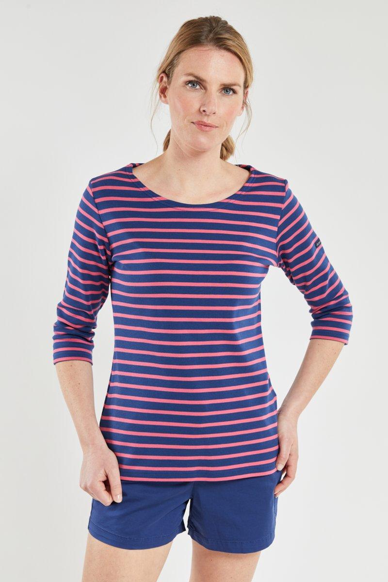 armor lux Marinière manches 3/4 - coton épais