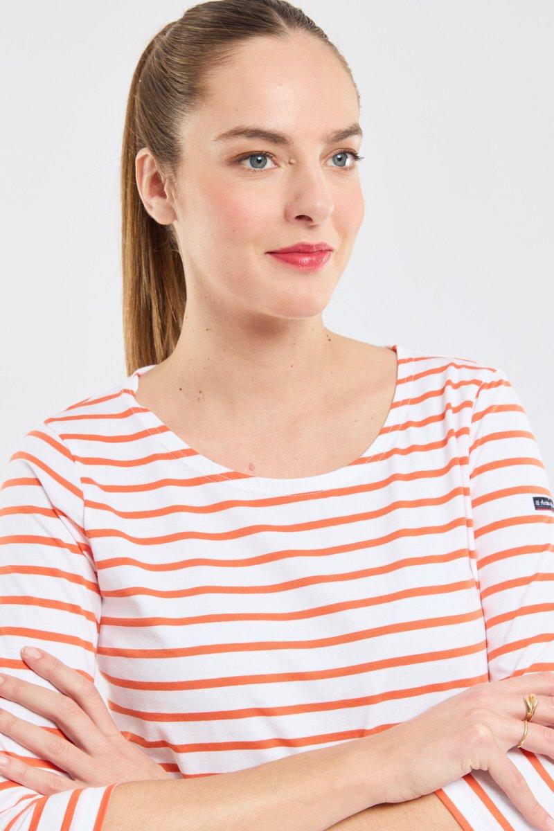 Armor Lux Marinière Manches 3/4 - Coton Léger