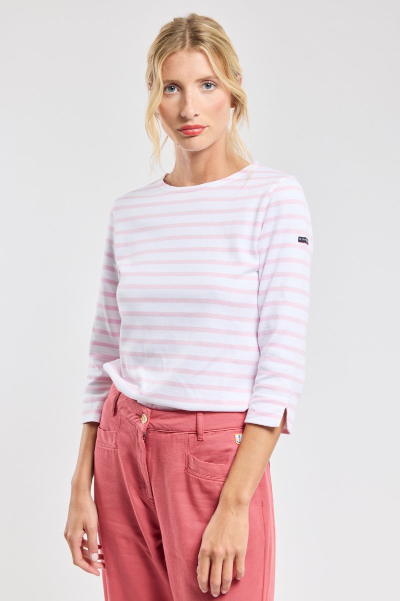 Armor Lux Marinière Manches 3/4 - Coton Rustique