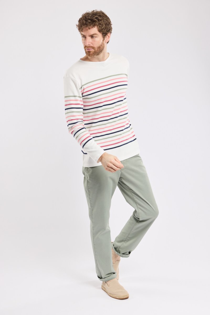 Armor Lux Marinière Multicolore - Coton épais