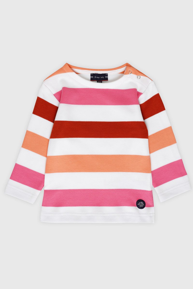 armor lux Marinière tricolore Baby - coton épais