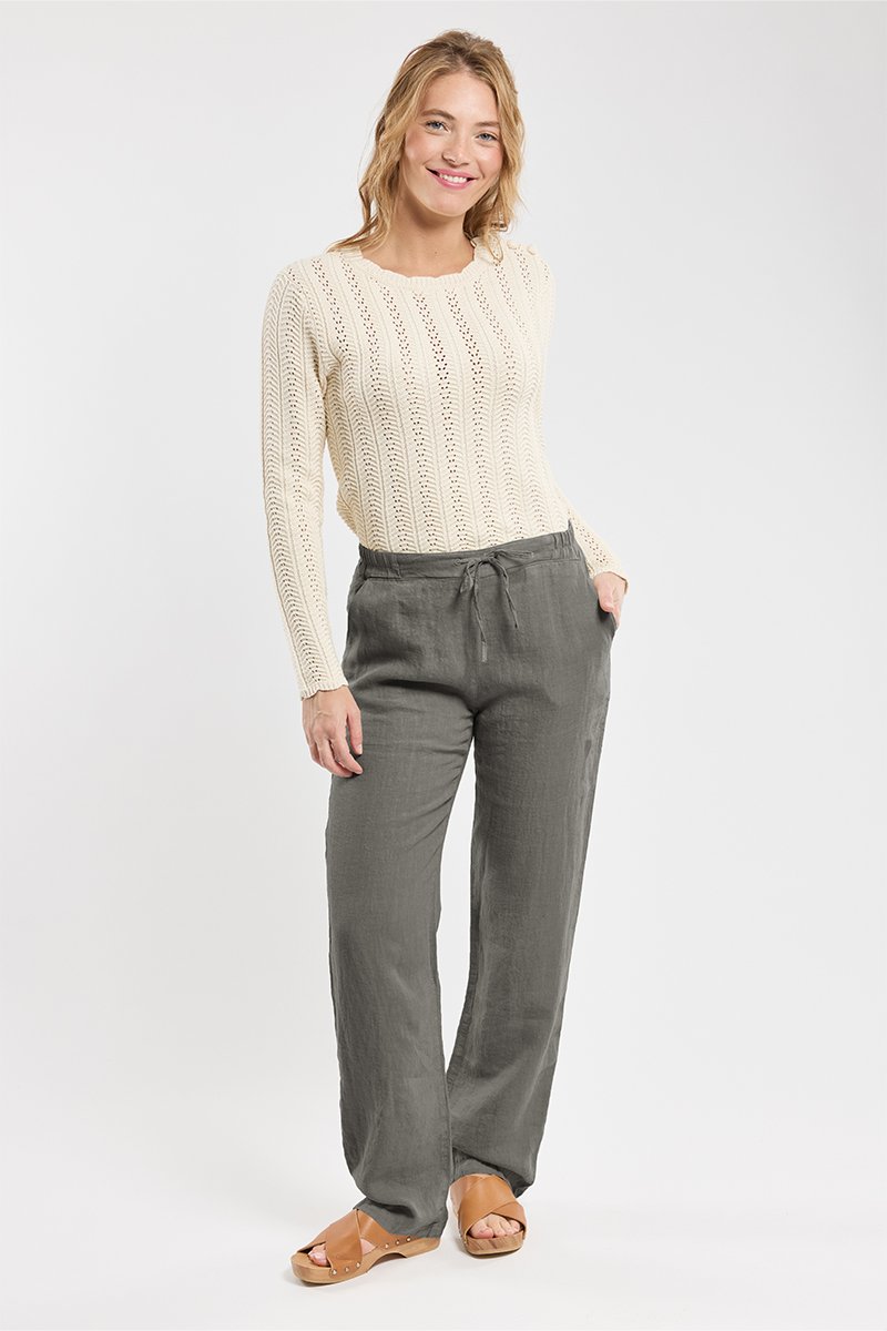 armor lux Pantalon taille élastique - lin
