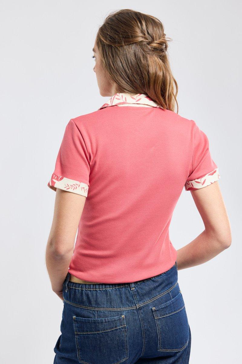 Armor Lux Polo Motif Feuillage - Coton