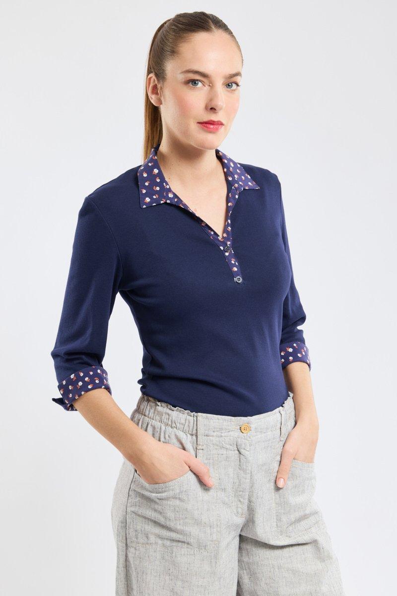 Armor Lux Polo Motifs Floraux - Coton