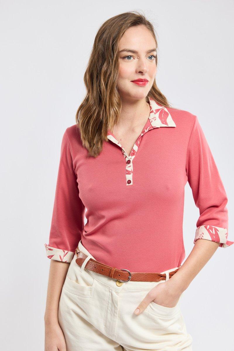 Armor Lux Polo Motifs Végétaux - Coton