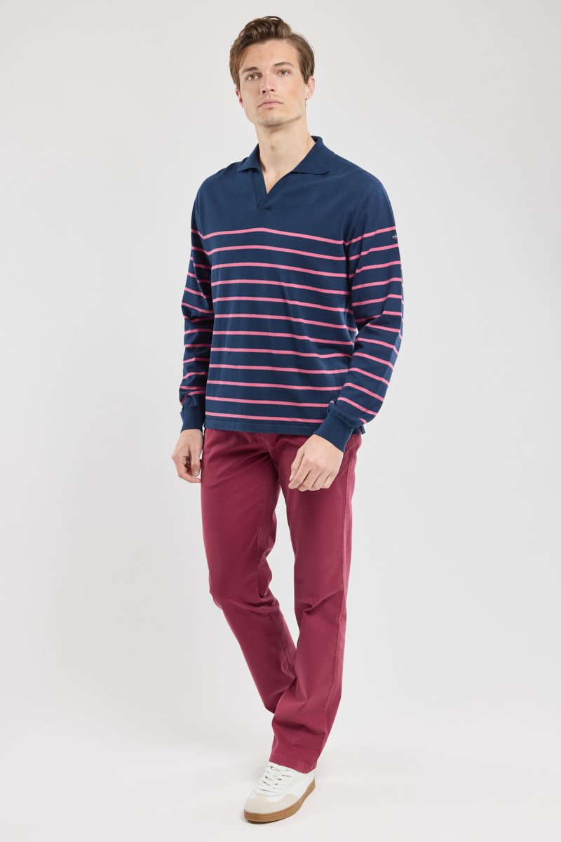 Armor Lux Pull Col Vareuse - Coton