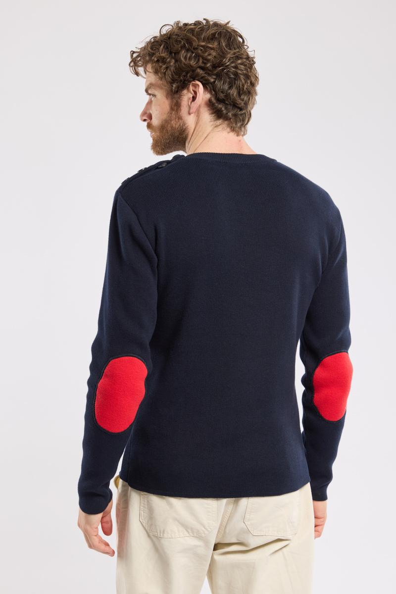 Armor Lux Pull Marin Avec Coudières - Coton