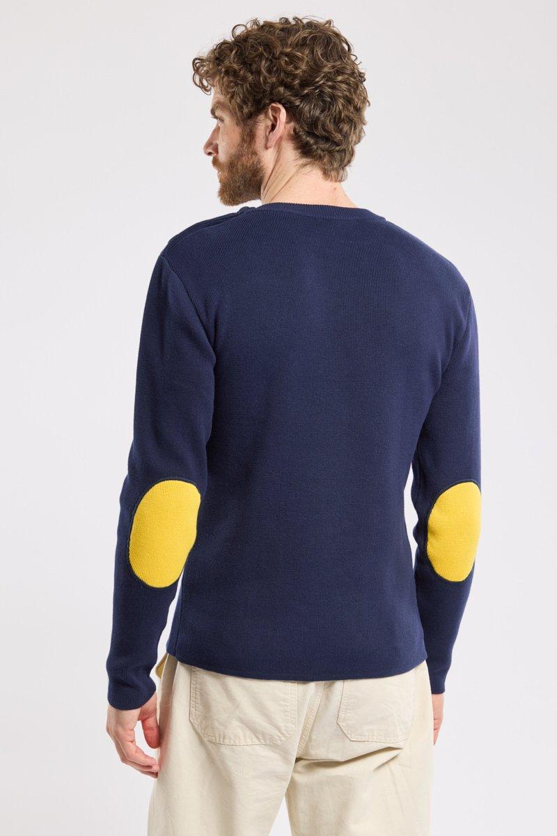 Armor Lux Pull Marin Avec Coudières - Coton