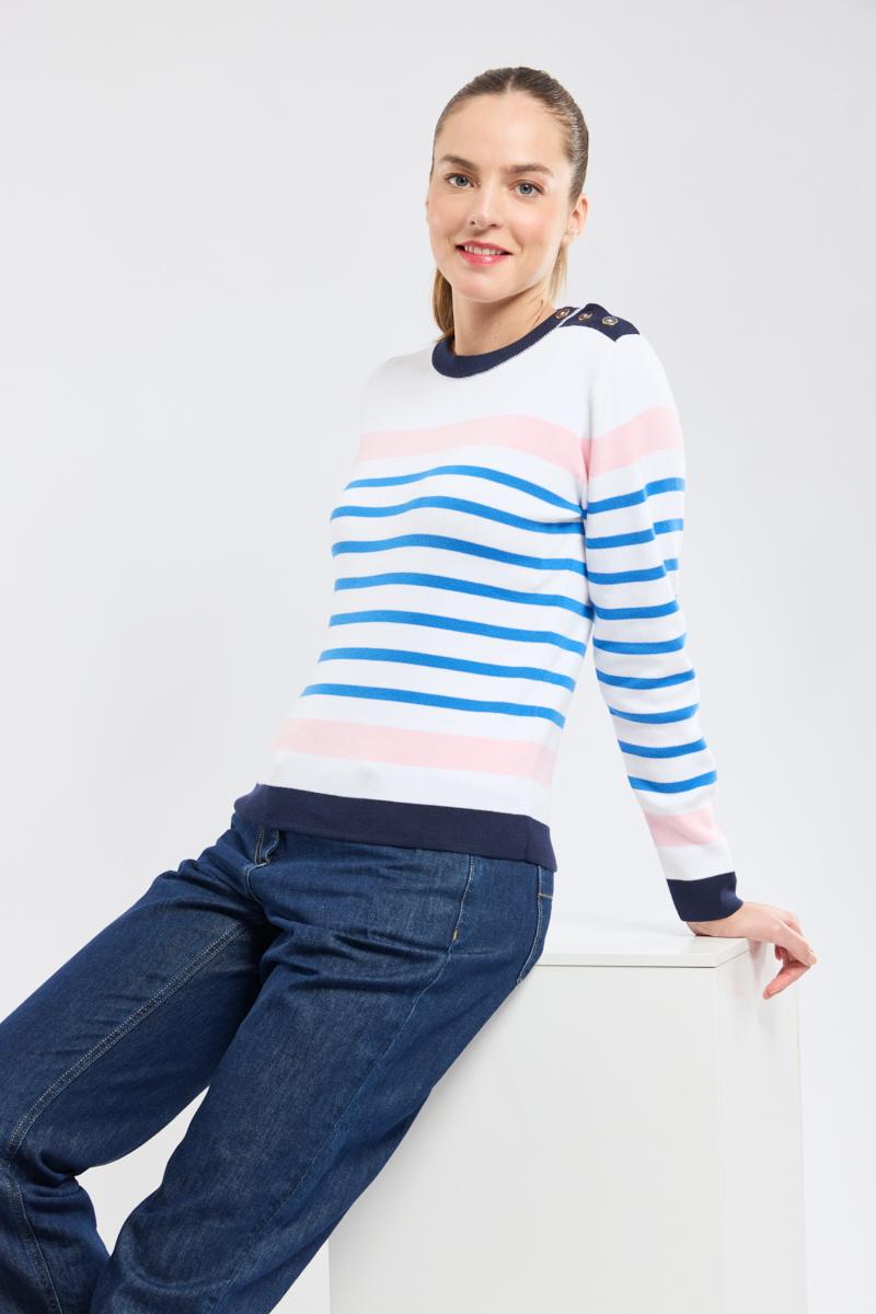 Armor Lux Pull Marin Bicolore - Coton