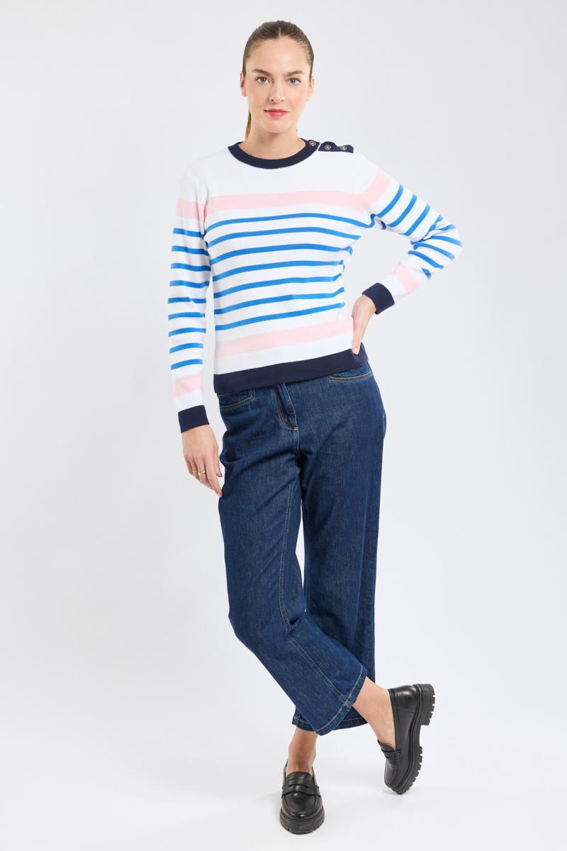 Armor Lux Pull Marin Bicolore - Coton