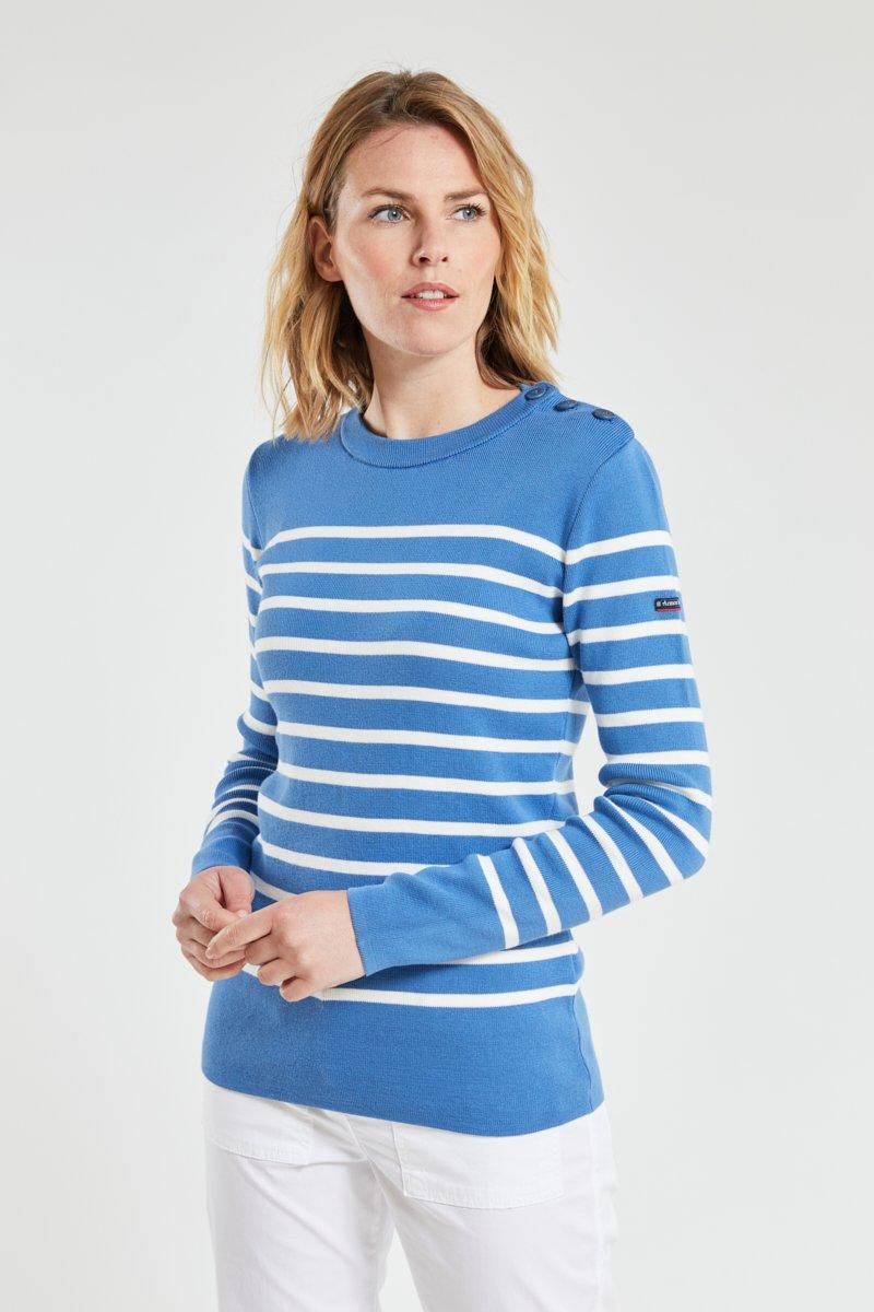 Armor Lux Pull Marin Rayé - Coton