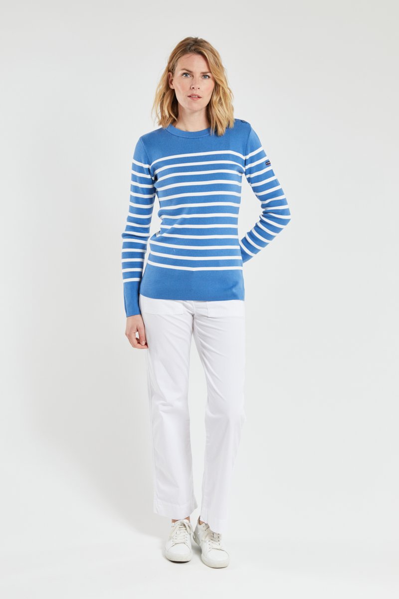 Armor Lux Pull Marin Rayé - Coton