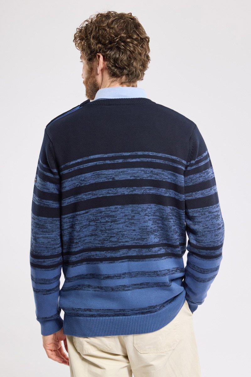 Armor Lux Pull Marin Rayé - Coton