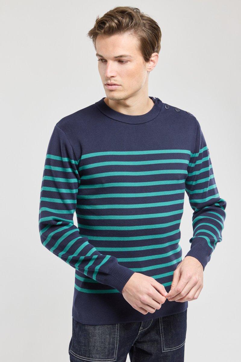 Armor Lux Pull Marin Rayé "Groix" - Coton